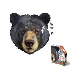 e11even Madd CAPP Puzzles - I AM Bear - 300 Pieces - Animal Shaped Jigsaw Puzzle, 6010, Black