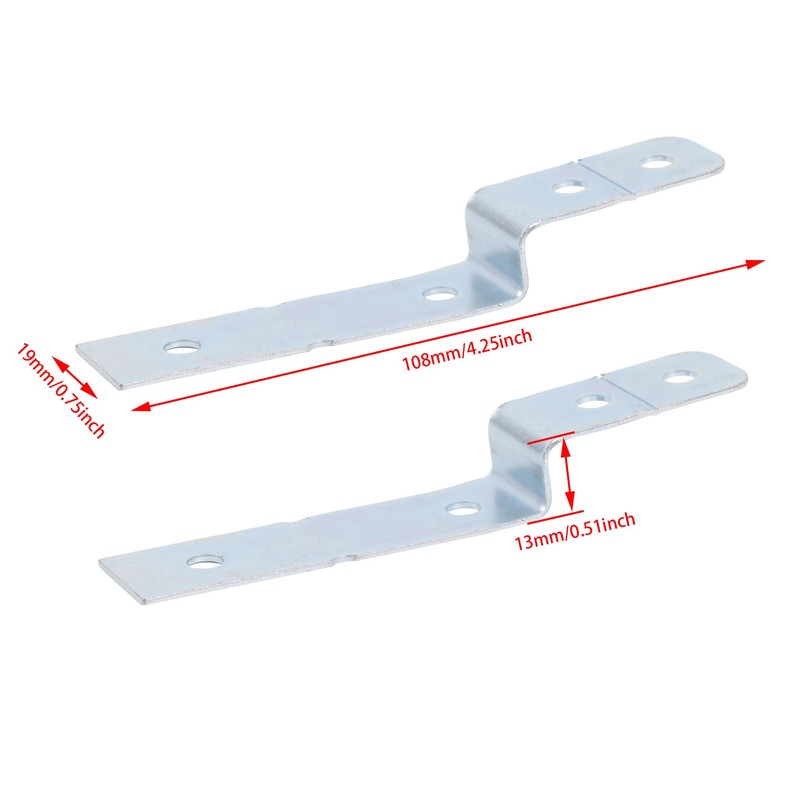 RDEXP 2Pieces Silver Dishwasher Side Mount Bracket Kit w/Screws Replacement
