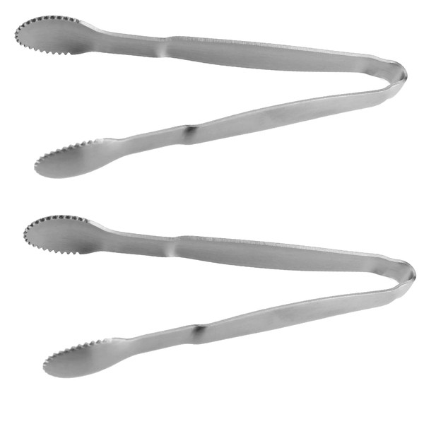TAODAN 2PCS 4 Inch Miniature Pliers Stainless Steel Appetiser Tongs