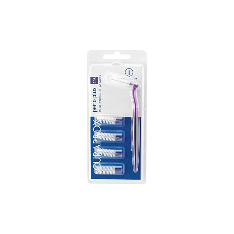 Curaprox Perio Plus - 408 - Pinceles interdentales con soporte