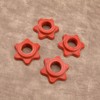 EMSea 4X 25mm Barbell Bar Hex Nuts 1 Inch Red