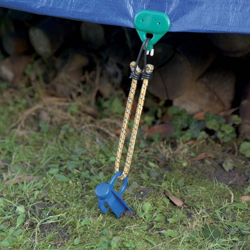Ribiland PRBPO25X4 Set of 4 Pegs with Eyelet, 24 cm,