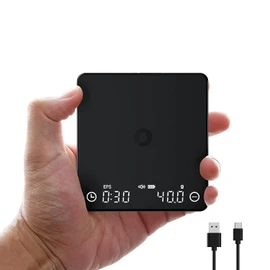 Searchpean Tiny 2S Kitchen Espresso Small Scale, Kitchen Scale with Timer, Original Pressure Sensitive Activator, Espresso Mode All Day Operation, 3 Modes: Normal, Hand Brew Coffee, Espresso, 3 Units: