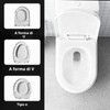 12 Pezzi Ammortizzatori WC, Paraurti per Coperchio Water, Cuscinetti Antirumore