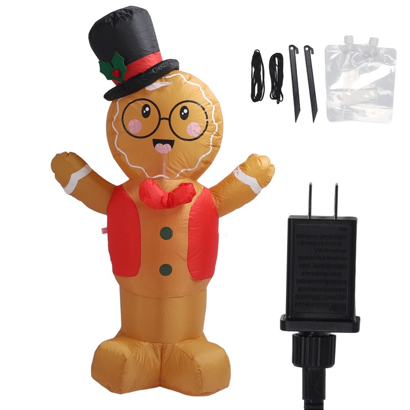 Valentines Day Inflatable Decoration with LED Lights Cute Boy Shape
