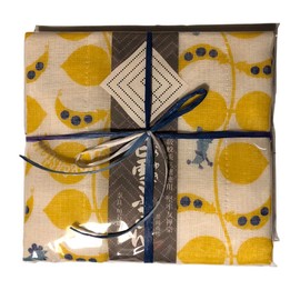 Snow White Dish Towel, Yuzen Dish Towel, Jack and Bean Stalk 2 Color Set (Yellow/Green)