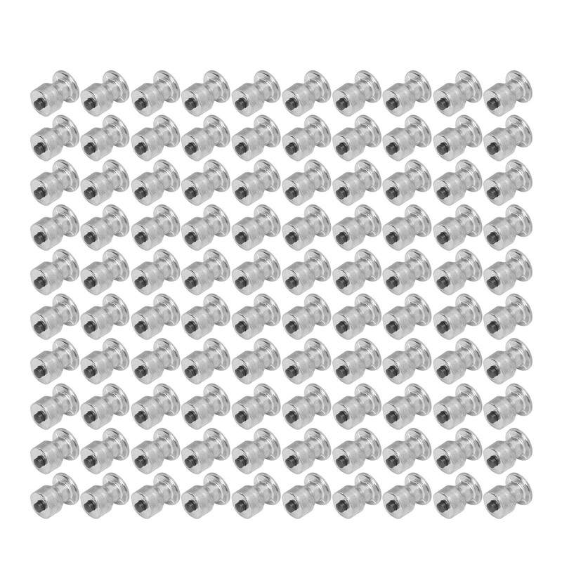 100Pcs Silver Car Tire Studs Anti Slip Stable Wear Proof