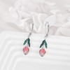 POPLYKE Tulip Earrings for Women 925 Sterling Silver Enamel Flower