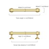 Asidrama 10 Pack 5 Inch(128mm) Brushed Gold Kitchen Cabinet Handles,