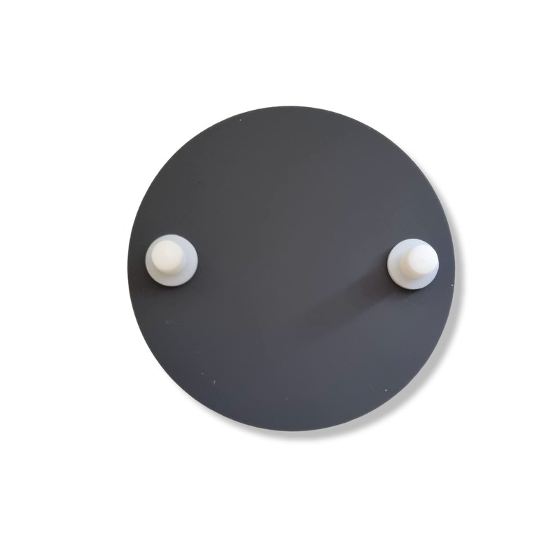 Round House Number Engraved Sign - Comes with floating fixings