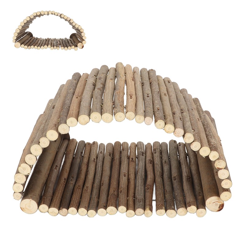 Bird Wood Hammock Tent Arch Bridge Shape Wooden Parrot Snuggle