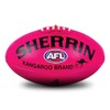 Sherrin Kangaroo Brand Synthetic AFL Football, Pink, Size 4