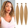 Brown Blonde Braiding Hair Pre stretched Box Braiding Hair Extensions