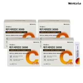 Welloria [웰로리아] 케어플러스 메가 비타민C 3000 4박스 (360일분) [Welloria] CarePlus Mega Vitamin C 3000 4 Boxes (360 Days Supply)