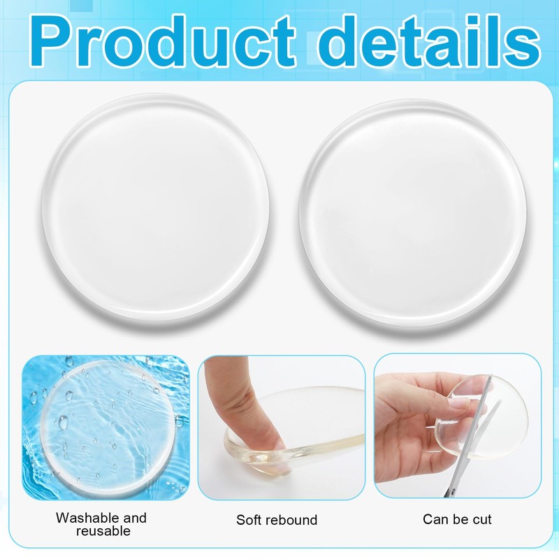 Geiserailie 6 Pcs Amputee Pads Prosthetic Liner Patch Prosthetic Leg