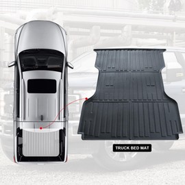 6.5 FT Truck Bed Mat Compatible with 1999-2016 F-250 / F-350 / F-450 Super Duty, 78 Inches All Weather TPE Heavy Duty Pickup Truck Bed Liner