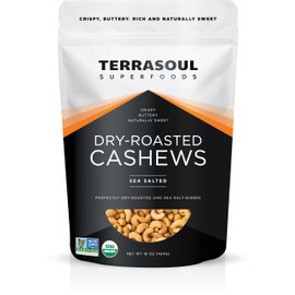 Terrasoul Superfoods Dry-Roasted Cashews