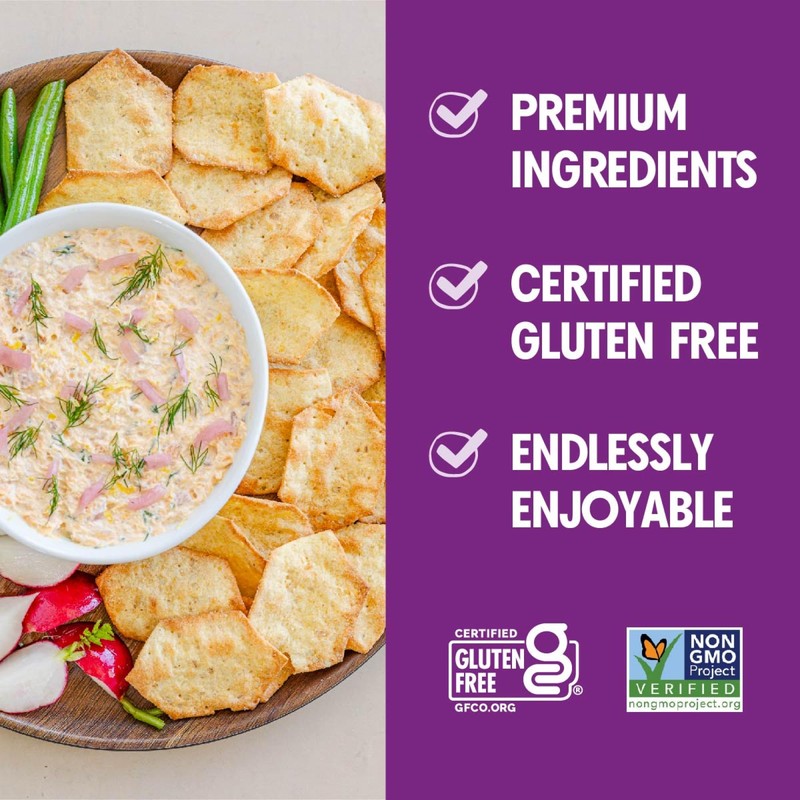 Milton's Gluten Free Crackers, Everything - Everything Bagel Inspired, Non-GMO