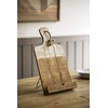 Creative Co-Op Distressed White Dipped Wood Tablet Holder