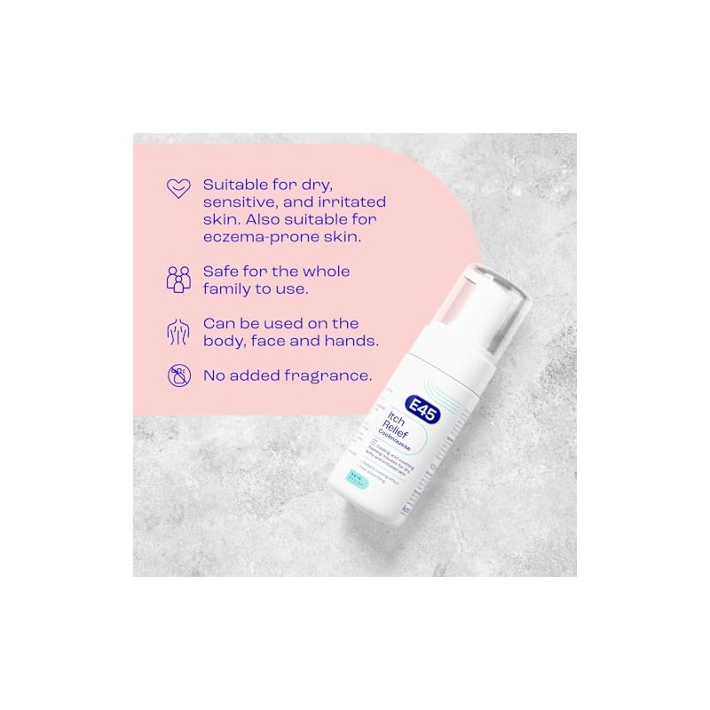 E45 Itch Relief Coolmousse 100ml – Face and Body Foam