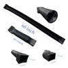 Rodnsurw 2 Pack Flexible Rain Gutter Downspout Extensions,Drain Downspout Extender,Gutter