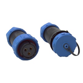 GLDFYYDS 2 PCS Aviation Plug And Socket IP68 Industrial Waterproof 2/3/4 Pin Connector Male-Female Docking SP21 Quick Connect Wire Connector (3 Pin)