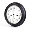 16 Inch Large Outdoor Clock Waterproof with Thermometer - Vintage