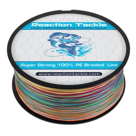 Reaction Tackle Braided Fishing Line Multi-Color 100LB 300yards
