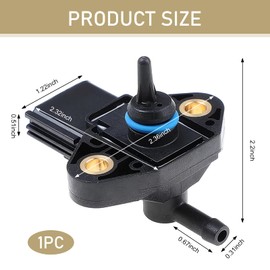 Arwrilt FPS5 Fuel Injection Pressure Sensor, Fuel Rail Pressure Sensor, Replaces OEM# 3F2E-9G756-AA, 0261230093, 3F2Z9G756AC, Compatible with Ford/Lincoln/Mazda/Mercury Models