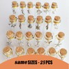 MINELEVEN 25 pcs 10ml Small Glass Bottles with Cork Stoppers