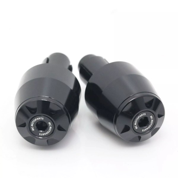 MC Motoparts CNC STORM Bar Ends Plugs Black For Honda