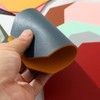 6 PCS Octagon Leather Cup Mats, Dual Sided Waterproof Leather