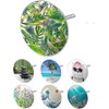 arteneur® Universal Bath Plug with Jungle Motif, Triple Seal, Adjustable,