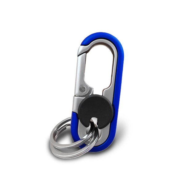 Heavy Duty Key Chain, Anti-Loss Keychain with Double Keyrings, Metal
