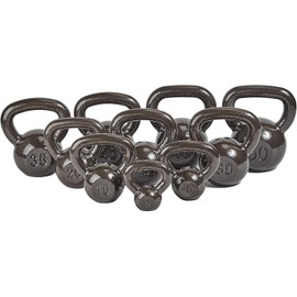 Elevon Cast Iron Kettlebell Weights for Home Gym, Heavy Duty Strength Training, Workout Equipment for HIIT, Functional Fitness, Available in 590 Pounds