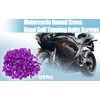 120pcs Purple Metal Motorcycle Round Cross Head Self Tapping Bolts