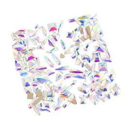 Baluue 100Pcs Flatback Crystal Rhinestones for Nail Art DIY Shiny Nail Charms Studs for Face Makeup Cosplay Decor