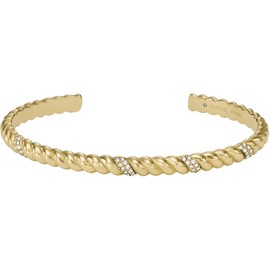 Fossil Stainless Steel Women's Bracelet with Open Clasp, Stainless Steel, No gemstone