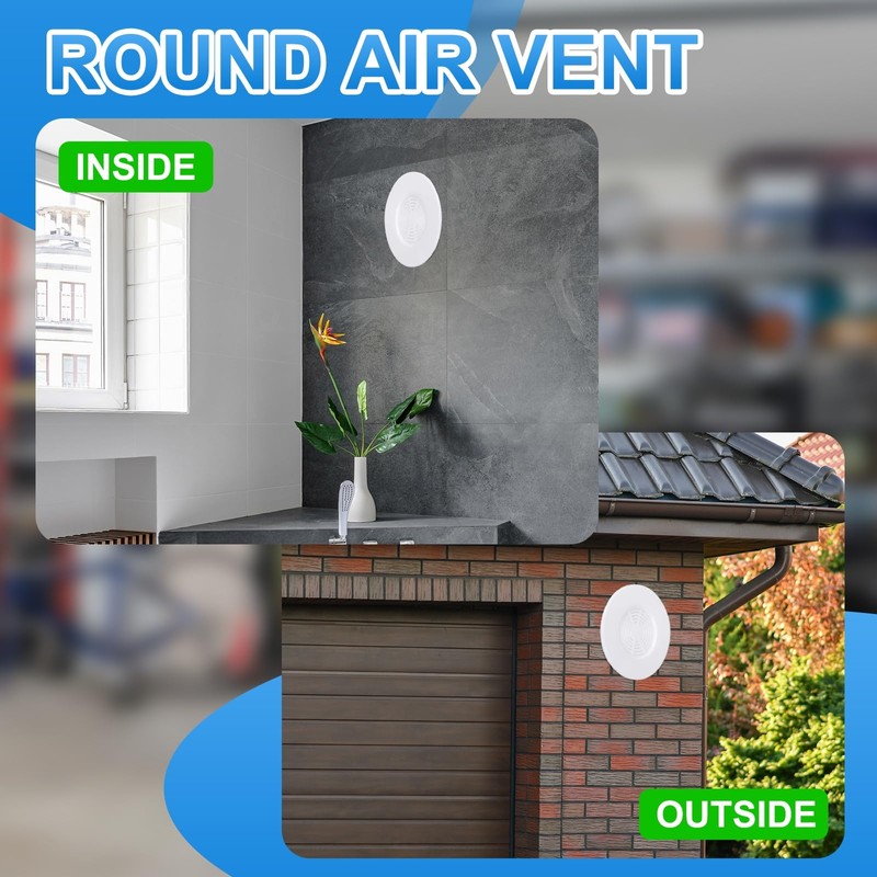PATIKIL Round Air Vent 2" (46mm), 2 Pack ABS Vent