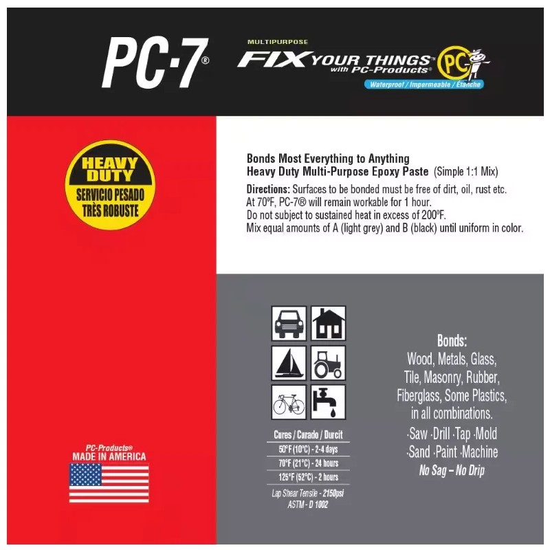 PCProducts167779 Multipurpose PC-7 Two Part Epoxy Adhesive Paste 1 lb,