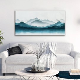 Abstract Canvas Art Wall Decor Dark Wall Art Painting Abstract Art Prints Minimalist Decor Artwork Pictures For Bedroom Kitchen Office Bathroom Home Artwork 20" × 40" Ready To Hang