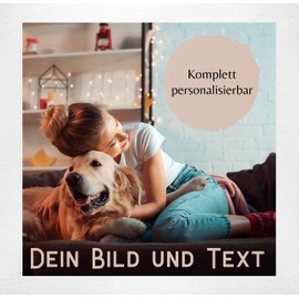 Geschenk mit Namen personalisiert by Shirtracer - Baby Bodysuit Boy Girl - Own - Photo Picture Gift I Your Picture and Text, 1 White