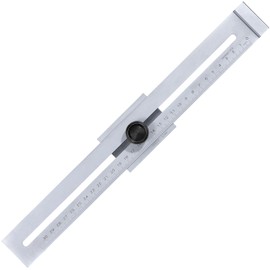Carbon Steel Marking Gauge, 0-300 mm Ruler with Parallel Sliding Line, Precision Offset Marking Gauge for Carpenters, Designers, Engineers, DIY