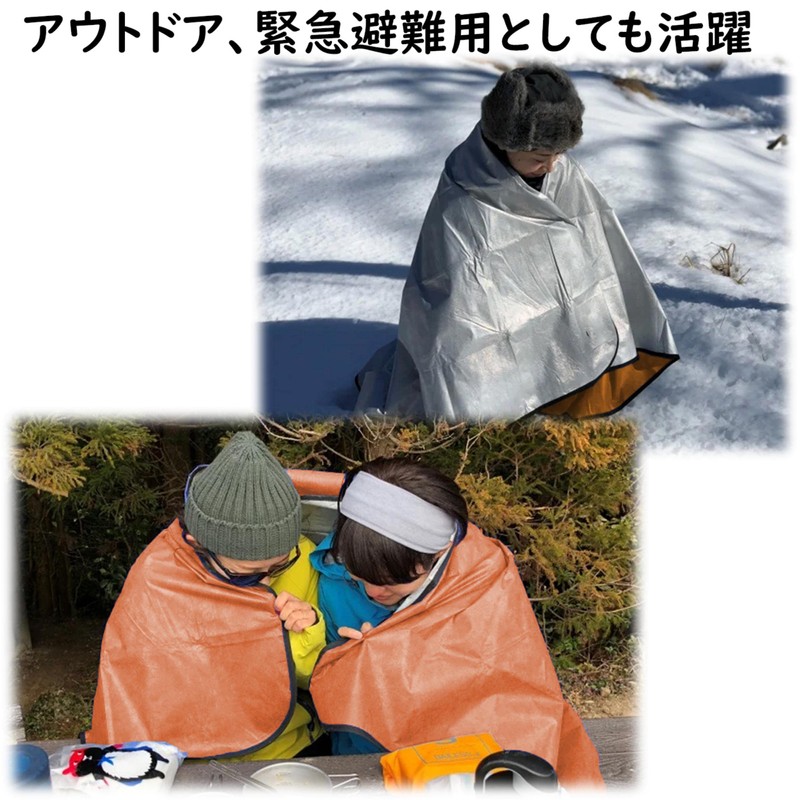 BasicStandard Aluminum Sheet, Survival Blanket, 4 Layers, Heat Retention, Warm,