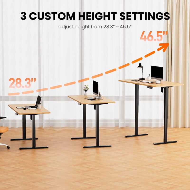 ErGear Electric Stand up Desk Frame,4 Memory Height Settings Height