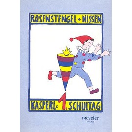 Kasperls erster Schultag: Singspiel für Schulanfänger. 3 Haupt-, 5 Nebenrollen, 1st Kinderchor, 4 Sopran-Blockflöten und Orff-Instrumente. Partitur.