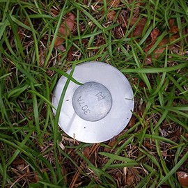 Pepperfish XL 4" Stainless Washers for Low Profile Survey Stakes - 4 Pack