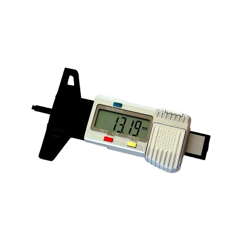 KUNZER 7DP01 Digitaler Profiltiefenmesser - großes LCD-Display - umschaltbar mm/inch