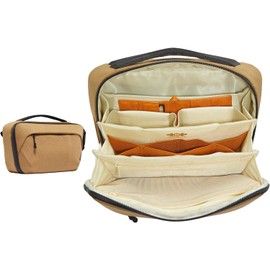 VSGO Tech Accessories Pouch Waterproof Small Travel Bag Accessories Holder Pouch Carrying Case for Electronic Accessories Light/Charger/Battery/SD Card etc Yellow-L