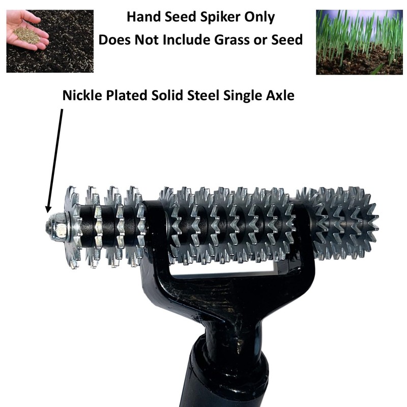 Keyfit Tools Hand Seeder Spiker Tool Grass Seed for Small